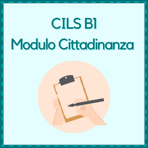 CILS B1 prova, quaderno d'esame, modulo cittadinanza, exam paper CILS B1